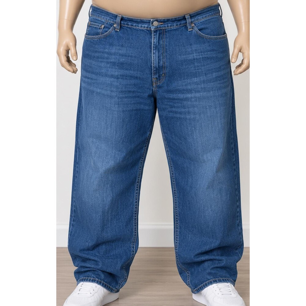 1990s Levi’s 559 Men’s 50x30 Relaxed Straight Blue Denim Big & Tall Red Tab